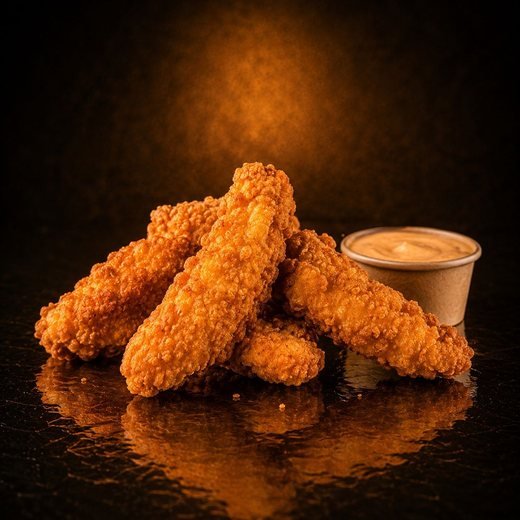 Chicken Fingers con salsa