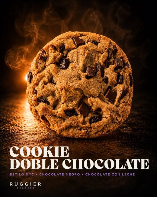 Cartel Cookie Doble Chocolate